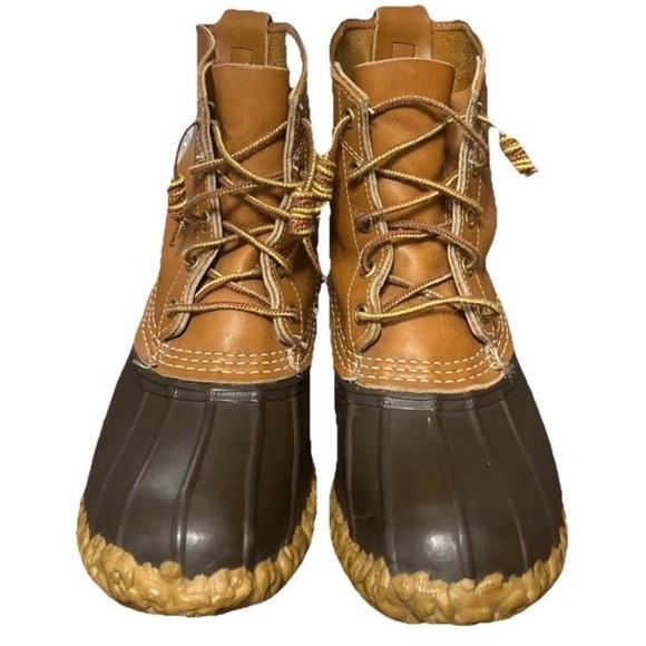 L.L. Bean Shoes - LL Bean Boots Sz 9M Waterpoof Gore-Tex Thinsulate Duck Boots Lace Up Womens